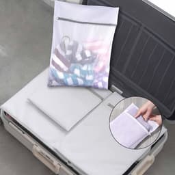Wasnet voor de wasmachine - 6 stuks, 3 maten, voorkomt vervorming en kreukels — thumbnail 5