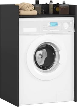 Wasmachine Kast / Wasmachine Ombouw / Wasmachine Meubel FIN / Zwart / AKORD Furniture Factory / 64 x 98 x 50 cm — thumbnail 1