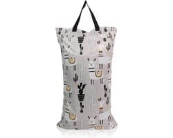 Goodivery ® Wetbags kinderdagverblijf, waterdichte tas met dubbele ritssluiting om op te hangen, wasbaar en herbruikbaar, geschikt voor babyluiers, fitness, strand, zwembad, natte zak, Dw05, mode De MHwan Store openen