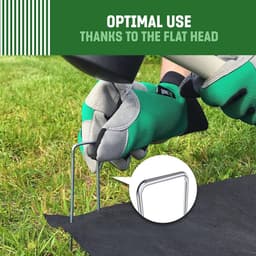 Stevige Antiroest Grondankers voor Tuin en Camping - 250 Stuks - 150 mm Lang — thumbnail 2