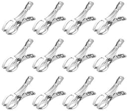 Grote Sterke Wasknijpers - 12 Stuks Roestvrijstalen Klemmen voor Zware Kleding — thumbnail 1