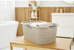 Rotho - Wasmand 40L - Country Cappuccino — thumbnail 2