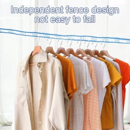 Cosensi - Antislip Waslijn Set met Wasknijpers voor Camping en Outdoor Gebruik — thumbnail 3