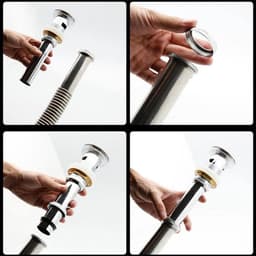 ANMI® Flexibele Sifon voor Wastafel – Roestvrijstalen Afvoerbuis 32 mm – Verstelbare Afvoerslang voor Keuken of Badkamer – Waterdicht & Corrosiebestendig — thumbnail 4