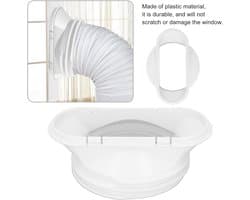 Airconditioning adapter voor ramen met platte mond - afvoerslangaansluiting - 5,9 inch slang - mobiele airconditioning accessoires.