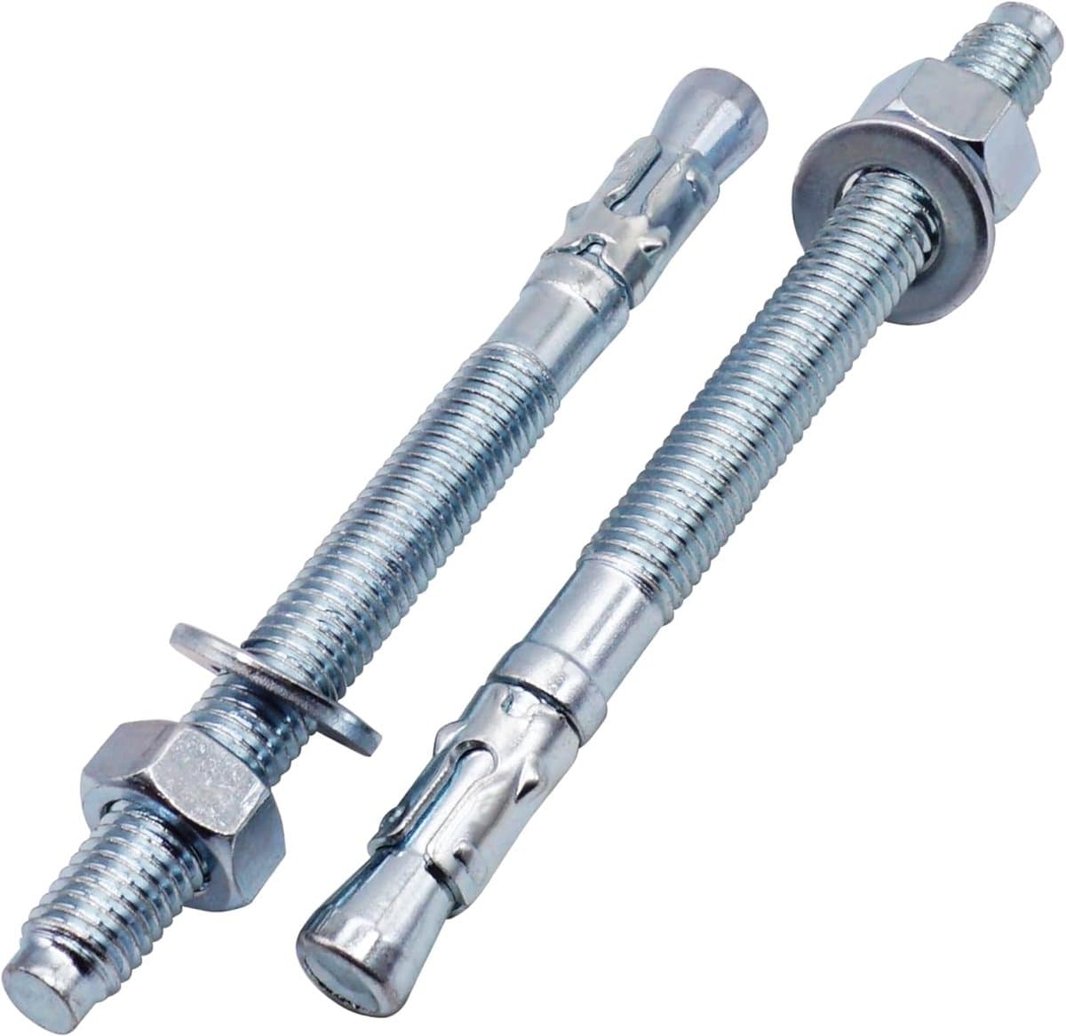 Wigankers M12 - Metalen pluggen ankers - Beton bevestigen - Verzinkt staal - 140 mm — afbeelding 1