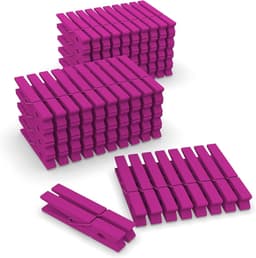 Set van 100 kleurrijke houten wasknijpers voor knutselen en ophangen — thumbnail 1