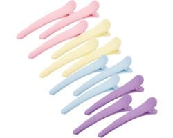 12x Alligator Haarclips Zonder Vouwen voor Haar Styling en Knippen - Professionele Sectie Clips