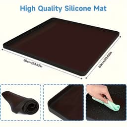 Opbergmat voor wasmachine, antislip en waterdichte bovenplaat voor wasmachine en droger, organizer voor wasmiddel en wasverzachter, wasmachineaccessoires - 1 stuk — thumbnail 3