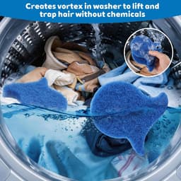 10 stuks - wasballen - Pluisverwijderaar voor kleding - Pluisballen die niet in de knoop raken - Pluisballen voor de wasmachine - Vlekverwijderende wasballen - Herbruikbare pluizenverwijderaar - Geschikt voor drogers, wasmachines en kleding (blauw) — thumbnail 2