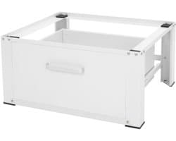 Aura® Wasmachine Verhoger - Wasmachine Verhoger met Lade - Wasmachine Sokkel Met Laadcapaciteit tot 150 KG - Wasmachine Kast - Wasmachine Ombouw – Wasmachineverhoger - Wit - ‎63cm x 54cm x 32cm