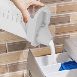 Transparante Wasmiddeldispenser met Maatbeker - veelzijdig - 2 stuks - kunststof — thumbnail 3