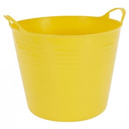 Excellent houseware Flexibele kuip / emmer - 2x - geel - 27 liter - kunststof - 42 x 35 cm — thumbnail 3