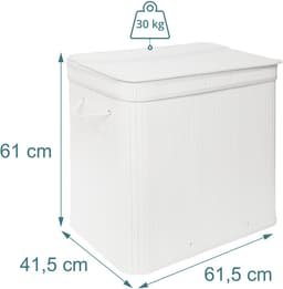 wasmand - 61x61,5x41,5 cm - wit — thumbnail 4