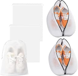 Net Waszak voor Schoenen - Set van 2 Stuks - Wasmachinebestendige Zakken met Rits - Ideaal voor Sneakers en Sokken - Afmetingen 24 x 24 x 42 cm — thumbnail 1