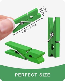 100 kleine houten wasknijpers voor foto's en knutselen — thumbnail 5