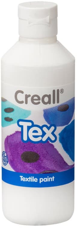 Creall Textiel- & Stoffenverf - Wit - 6 x 250 ml - Machine wasbaar na fixatie - Voor T-shirts, jeans, schoenen, stoffen tassen, meubels en auto-interieurs/hemelbekleding — thumbnail 3