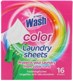 At Home - Wash - Wasdoekjes - Gekleurde Was - Tegen Verkleuring - 12 Doekjes - Bulkverpakking - 3 stuks — thumbnail 2