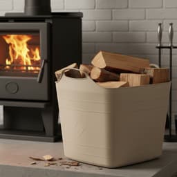 Excellent houseware flexibele kuip / emmer - 2x - beige - 25 l - kunststof - 40 x 35 cm - met handvatten — thumbnail 3