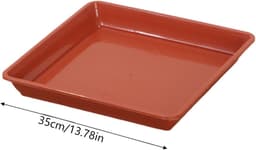 Vierkante lekbak - Opvangbak schaal - Water opvang - Binnen en buiten - 35 cm - Zwart — thumbnail 2