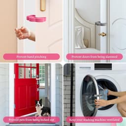 3 stuks Wasmachine Deuropener - Silicone Voorlader Wasmachine Deuropener Stopper - Droger Vaatwasser Washok Deuropsteun Accessoires voor Goede Ventilatie en Gebruiksgemak — thumbnail 5