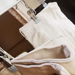 Ruimtebesparende wasknijpers met haak – roestvrij metaal voor kleding, hoeden en broeken – wasdroger en kast hangers in zwart — thumbnail 3