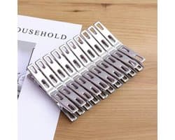 Handdoekclips-60 stuks-metalen wasknijpers-roestvrijstalen wasknijpers voor het drogen van sokken-ophangclips-stevige wasknijpers-metalen clips voor knutselprojecten