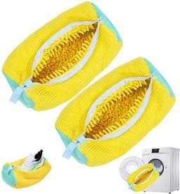 Herbruikbare schoenwaszakken voor wasmachine, anti-vervorming, 360 graden reiniging, ideaal voor sport- en dagelijkse schoenen, 2 stuks — thumbnail 1