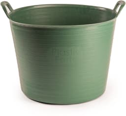 Plasticforte Flexibele kuip of emmer - groen - 42 liter - stevig kunststof - 45 x 38 cm - Afvalbak - Wasmand - Opbergmand — thumbnail 1