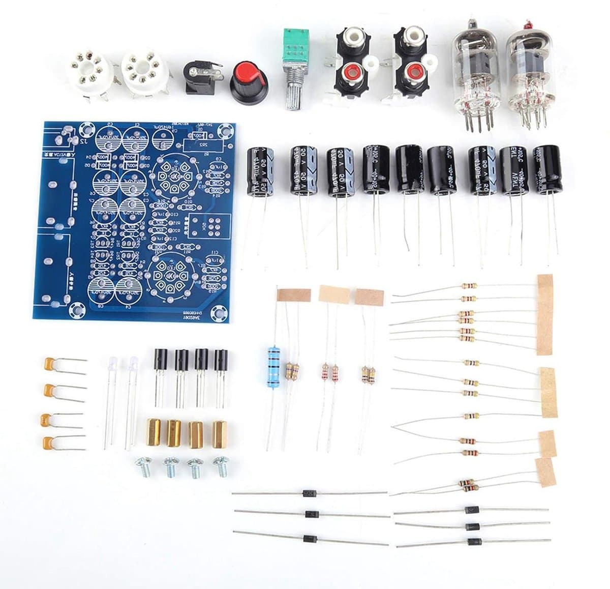 Buizenversterker DIY Kit met Vacuümbuis voorversterker en Condensator Filter — afbeelding 1