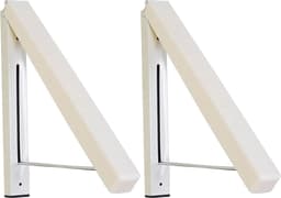 Inklapbare kledinghaken - Intrekbaar wandkledingrek - Aluminium wasrek - Opvouwbare kledingstang - Wasgoed en opslag organiseren folding wall laundry rack — thumbnail 1