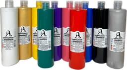 Südor Textielverf set 10 x 500 ml. Wasbestendige textielverf voor lichte stoffen. Wasmachinebestendig, wasbestendig. Fixatie door strijken (10-kleurenset) — thumbnail 4
