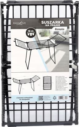 Droogrek voor wasgoed met twee sokkenhouders "RENATA" 174x61x106 cm — thumbnail 5