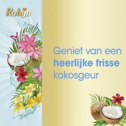 Robijn - Vloeibaar Wasmiddel -Klein & Krachtig - Kokos - 6 flessen - 114 wasbeurten - Voordeelverpakking — thumbnail 5