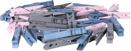 Wasknijpers - 50x stuks - kleurenmix fel - kunststof - groot formaat van 8 cm — thumbnail 1
