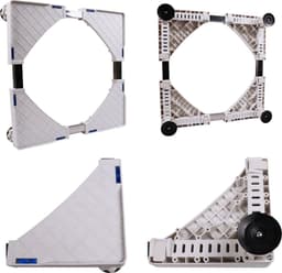 Livista® - Verstelbare Wasmachinestandaard - Wit - Max.300 kg - Geschikt voor Koelkast/Wasmachine/Droger/Vrieskast - Universele Standaard — thumbnail 2