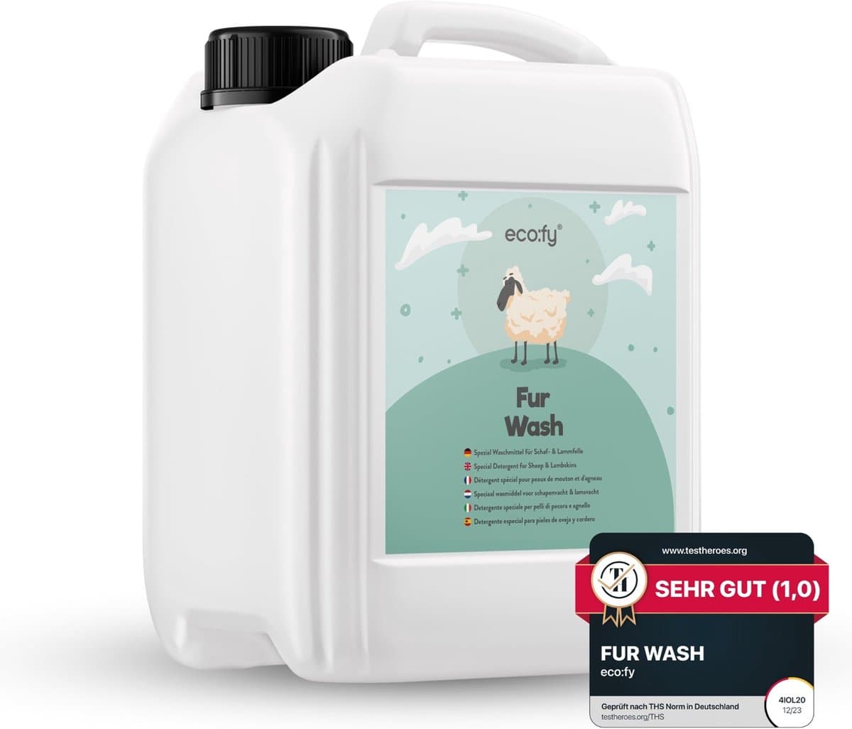 eco:fy® Speciaal vachtwasmiddel • wasmiddel met lanoline voor schapen- en lamsvachten — afbeelding 1