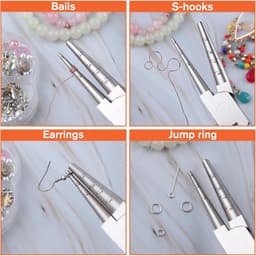 Ronde punt, 2 mm tot 8 mm, voor het maken van sieraden, tang voor het buigen van slijpen, haken, springringen — thumbnail 5