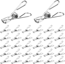 Solidchoice - 60 Stuks RVS Wasknijpers voor Kleding en Handdoeken — thumbnail 1