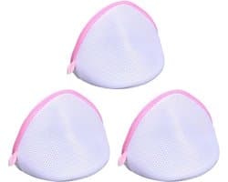 Wasnet - Wasnet voor wasmachine - Waszak voor beha's - Waszakken voor wasgoed - 3 Stuks - Roestvrij staal rits - Duurzaam polyester