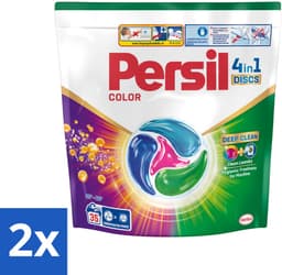 Persil - Wasmiddel - Discs Color - Voor Gekleurde Was - Krachtige Vlekverwijdering - 35 wasbeurten - Voordeelverpakking - 2 stuks — thumbnail 1