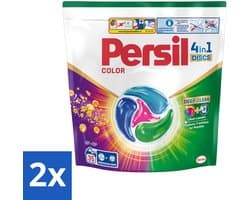 Persil - Wasmiddel - Discs Color - Voor Gekleurde Was - Krachtige Vlekverwijdering - 35 wasbeurten - Voordeelverpakking - 2 stuks