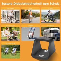 Fietswandanker 2x 5 mm staal - Wand- en grondanker - Anti-diefstalbeveiliging voor fietsen — thumbnail 4