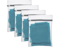 Wasnetjes met ritssluiting - Transparant - 30 x 20 cm - Duurzame Polyester Waszakken voor Delicate Kleding