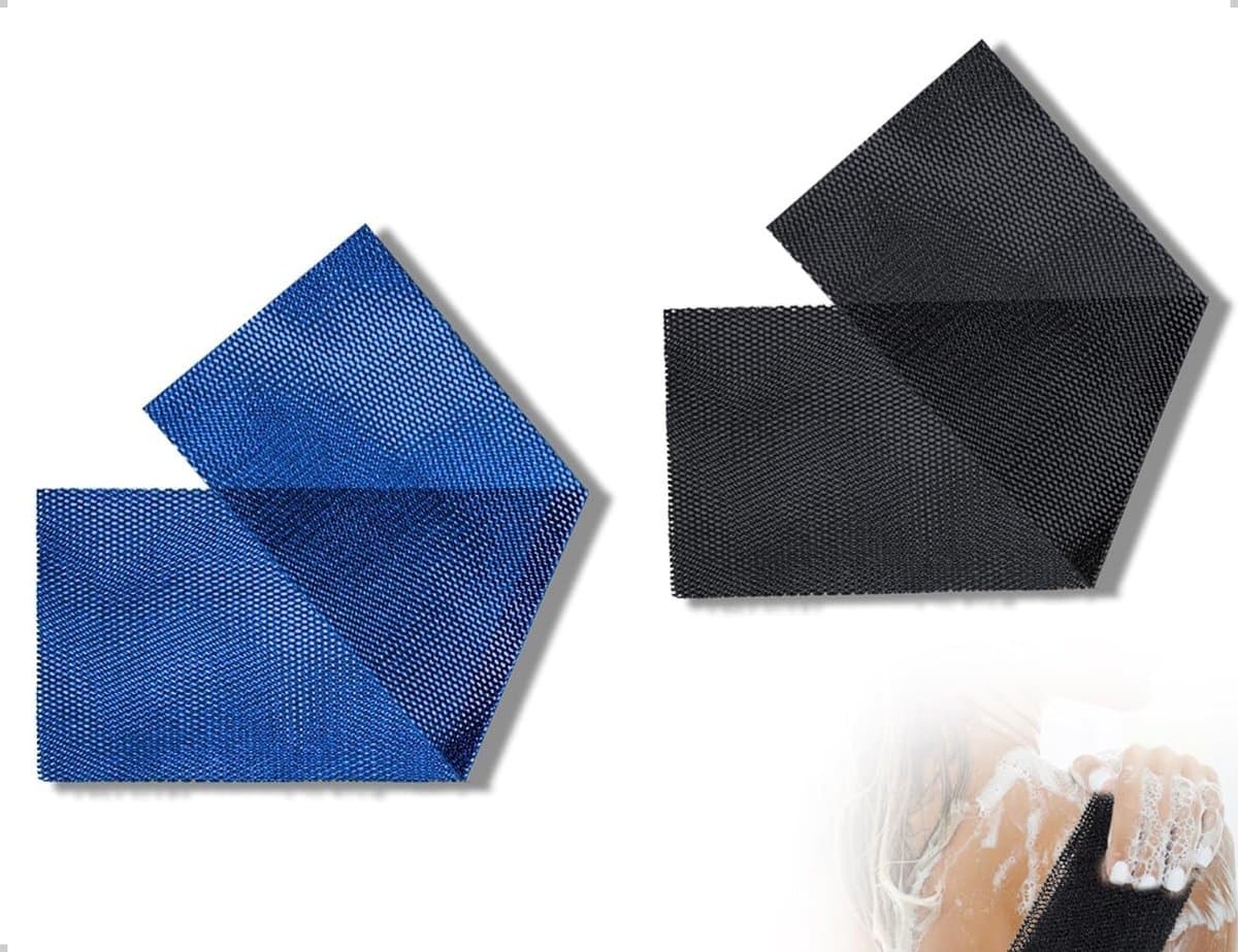 2 Stuks Mesh Lichaamswas Net voor Rug en Bad, Lange Nylon Washandschoenen voor Mannen en Vrouwen, Perfect voor Douche en Verzorging — afbeelding 1