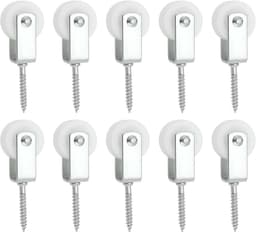 idea 10Pcs 30Mm Katrol Touw Nylon Opknoping Katrollen Waslijn Katrollen Voor Indoor Patio's Balkons Dak Muren Installaties 38x6mm — thumbnail 1
