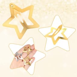 Snap Haar Clips - Sterren Haaraccessoires - 12 Stuks - Zilver/Goud/Zwart - Geschikt voor Kinderen en Vrouwen - Non-Slip — thumbnail 4