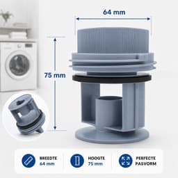 Pluizenzeef Geschikt voor Bosch Siemens Wasmachine - Pluizenfilter - Blauw — thumbnail 5