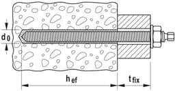 Ankerstangen - Bevestigingsstangen Staafankers - Constructies Bevestigen - Systeemcomponent Mortelankers - 16 x 190 mm - Zilverkleurig — thumbnail 2