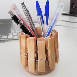Wasknijpers Houten - Klemmen Wasgoed - Decoreren Foto's - Plasticvrij Beukenhout - 400 Stuks - Natuurlijk — thumbnail 3